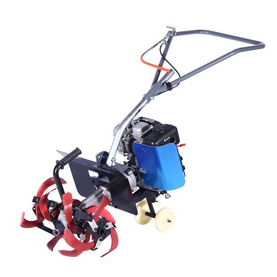 新款小型手推式微耕機農用汽油旋耕機多功能家用翻土機現貨批發