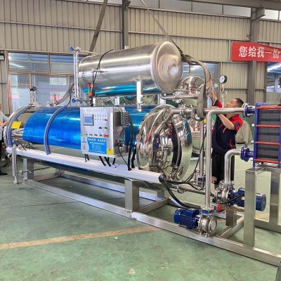 鹼口縣番茄罐頭殺菌鍋新疆全自動不銹鋼西紅柿醬罐頭殺菌釜