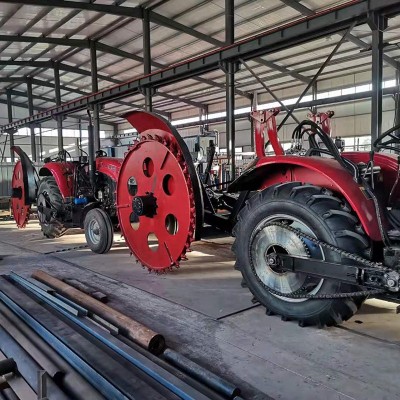 偏置式果園開溝機 結構簡單操作方便使用時間長瀝青路面開溝機