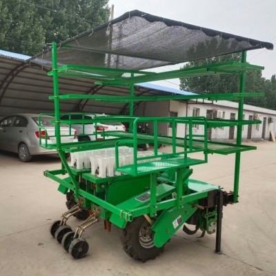 福瑞特 自走式移栽機 兩行蔬菜小苗移植機械 種苗栽苗器