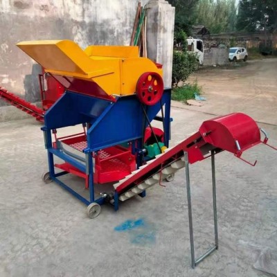 宇鑫 家用小型花生摘果機干濕兩用果子秧果分離機自動裝袋 移動方便