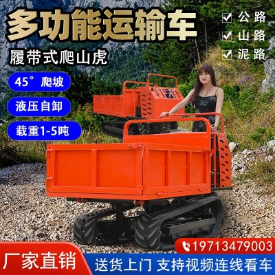 小型爬山虎式農用履帶運輸車 農用搬運車 全地形履帶運輸裝載車
