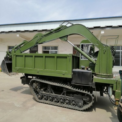 爬山四不像隨車挖 農(nóng)用抓木挖掘運輸車 挖運一體自卸柴油車