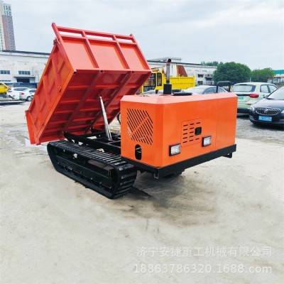 丘陵山地農(nóng)用履帶車 5噸木材運(yùn)輸爬山虎 橡膠包鋼板履帶運(yùn)輸車