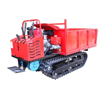 小型履帶運輸車果園山地爬山虎農(nóng)用運輸液壓自卸履帶車