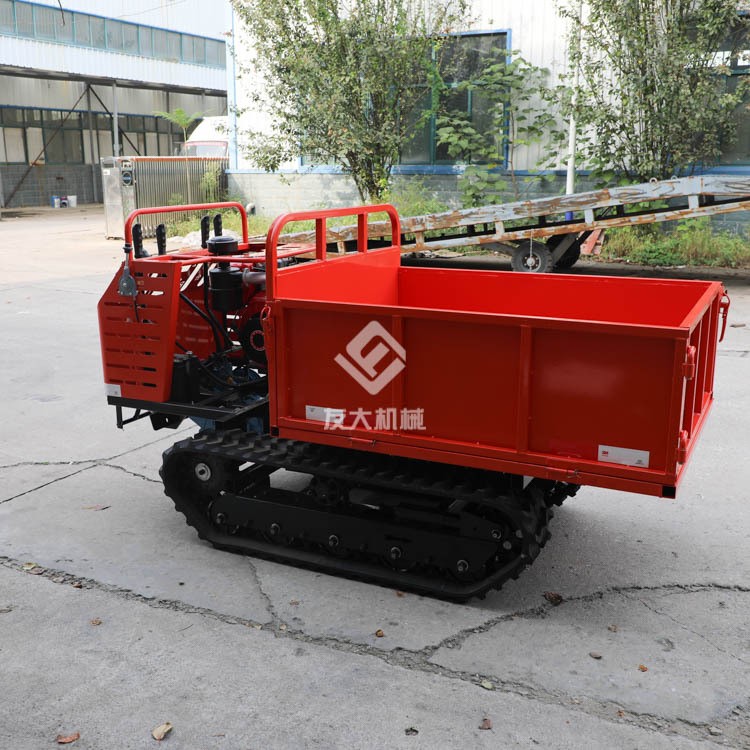 友大750型履帶自卸翻斗車 四川果園農田農用爬山虎 自卸履帶運輸