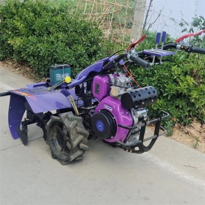 果園農田手推微耕機 四驅12馬力后旋耕機 水冷八馬力開溝犁地機