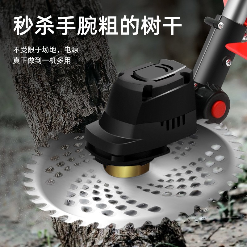 鋰電除草機(jī)多功能小型家用手持鋰電打草機(jī)充電鋤草神器電動 割草機(jī)
