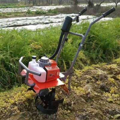 山坡地旋耕翻土犁地機多功能小型開溝機四沖程汽油旋耕機廠家現貨