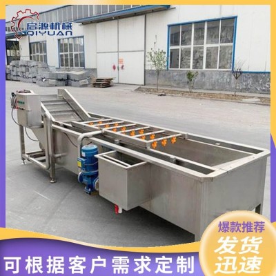 啟源機械 無花果氣泡清洗機 噴淋式百香果清洗設備 山楂清洗線
