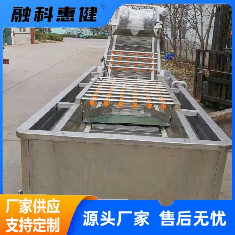 高壓氣泡清洗機 果蔬清洗不銹鋼設備 大姜氣泡清洗流水線