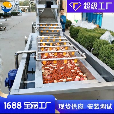 氣泡水果草莓清洗機 瓜果西紅柿桃子蘋果清洗設備 枇杷果洗果機