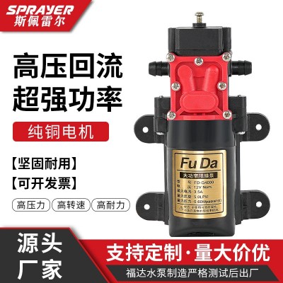 福達定制電動噴霧器隔膜泵高壓回流水泵直銷價噴霧洗車器水泵配件