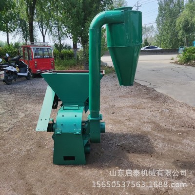 沙克龍除塵粉碎機 玉米秸稈粉糠機 花生秧除膜粉碎機草捆打糠機