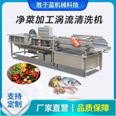 全自行渦流清洗機 商用預制菜加工流水線 半成品菜去農殘清洗機
