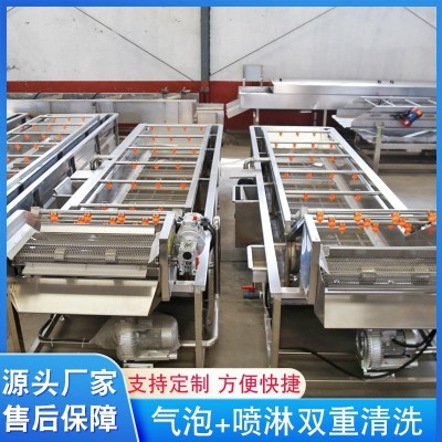 大型果蔬氣泡清洗機設備 洗毛肚食材氣泡翻滾洗菜機 廠家供應