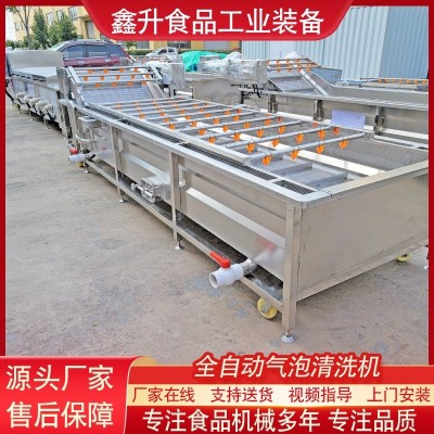 全自動玉米果蔬清洗機 草莓噴淋式氣泡清洗機 預制菜清洗加工設備