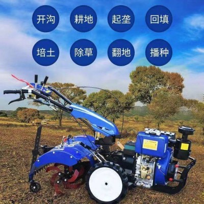 林園除草旋耕機(jī) 松土犁地機(jī) 192型柴油開溝機(jī) 起壟機(jī)