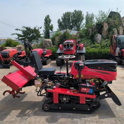履帶式微耕機 多功能水旱兩用旋耕機 使用壽命長