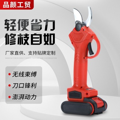 跨境直供家用園林無線電剪刀電動工具批發(fā)果樹灌木園藝鋰電修枝剪