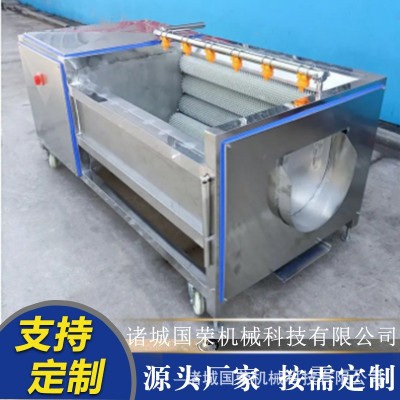 扇貝海蠣子生蠔清洗機(jī)土豆胡蘿卜山藥毛滾去皮清洗機(jī)u型去皮清洗