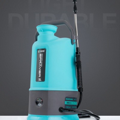 5L家用直射霧化可調(diào)出水消毒澆灌斜跨電動噴霧器