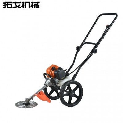 拓戈小型手推式割草機(jī) 四沖程汽油鋤草割灌機(jī)除草打草機(jī)草坪機(jī)