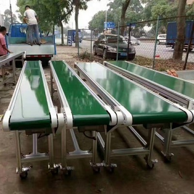 快遞裝卸分揀皮帶輸送機小型注塑輸送帶傳送機 流水轉彎機傳動帶