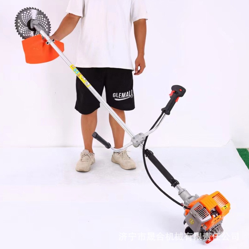 小型便攜式汽油割灌機(jī) 四沖程手持側(cè)掛割草機(jī) 背負(fù)式打草割灌機(jī)