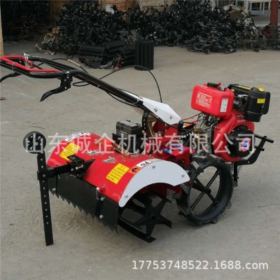 濟(jì)寧批發(fā)小型四驅(qū)微耕機(jī)農(nóng)用田園管理機(jī)大棚用開溝培土機(jī)一機(jī)多用
