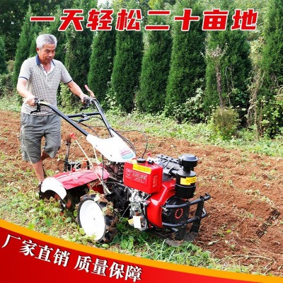 微耕機柴油農用小型四驅犁地耕地起壟耕田開溝翻土神器新式旋耕機