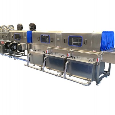 不銹鋼自動(dòng)洗筐機(jī) 周轉(zhuǎn)筐清洗流水線 肉料筐清洗設(shè)備