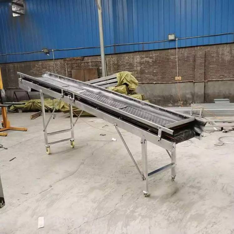 水泥裝車用皮帶輸送帶 600mm寬度 車載折疊皮帶爬坡機