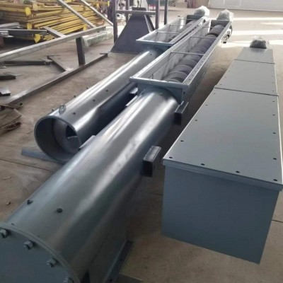 管式螺旋輸送機 管無軸絞龍 不銹鋼輸送設備 耐磨襯板 鉸刀