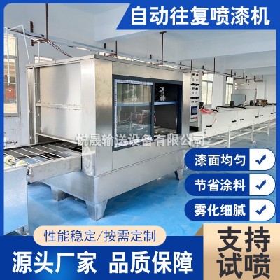 平面往復機自動往復噴漆機流水線式往復噴漆機涂裝單軸平面噴油線