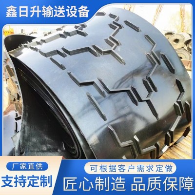 批發人字花紋輸送帶環形工業皮帶糧食運輸凹凸八字環形三角帶帶