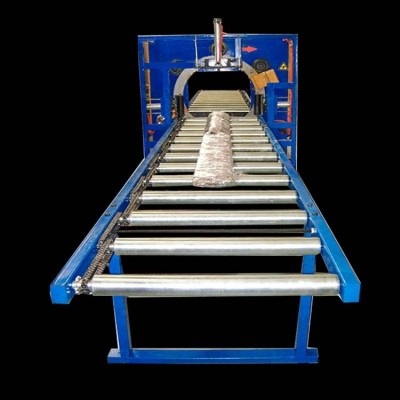 鋼管包裝機(jī)纏繞膜型材自動(dòng)打包機(jī)纏帶裹包機(jī)水平管材建材纏繞機(jī)