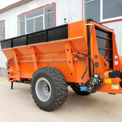 拖拉機牽引肥料撒糞車有機肥料攪龍撒糞機3立方大棚施肥車