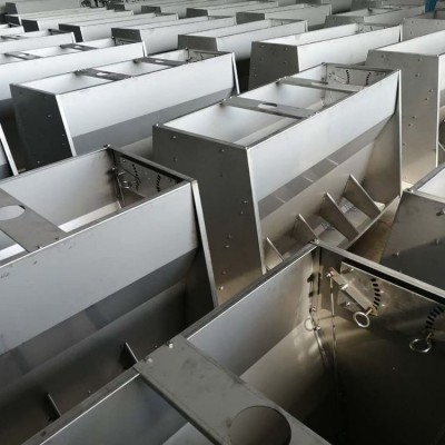 定制供應 不銹鋼干濕豬食槽 加厚材質 養豬場料槽 使用壽命長