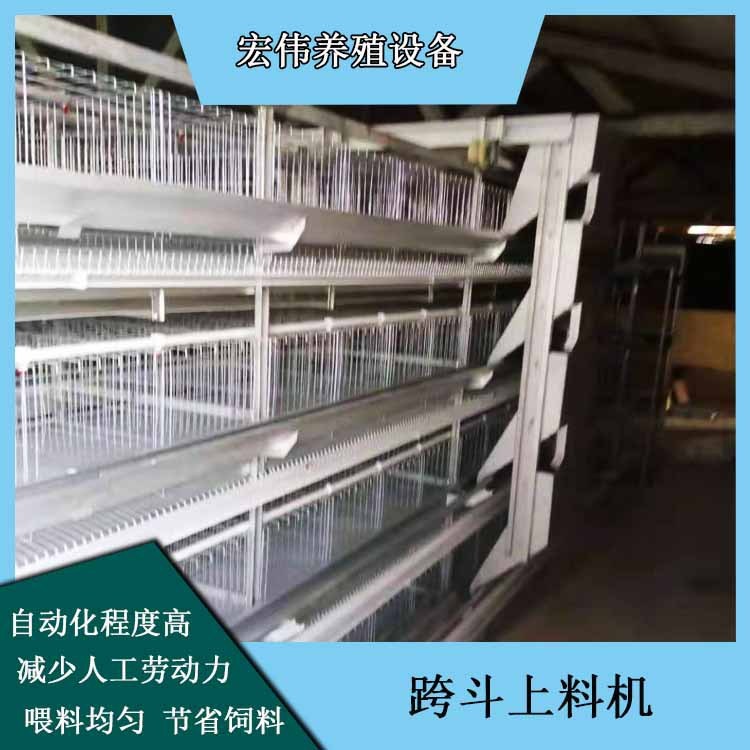 養雞場自動飼喂設備 大型規模化雞舍喂料機 可行走喂飼料設備