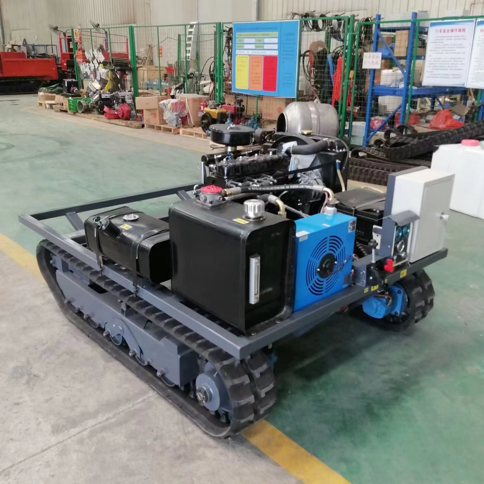 無線遙控履帶底盤 電動液壓底盤總成 清淤機器人底盤 操作簡單