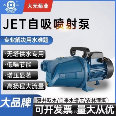 噴射泵家用自來水增壓泵大頭泵耐腐蝕大流量高效高揚程220v自吸泵