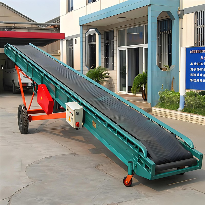 生產快遞物流分揀機裝卸貨流水線小型爬坡機傳送滾筒線廠家定制