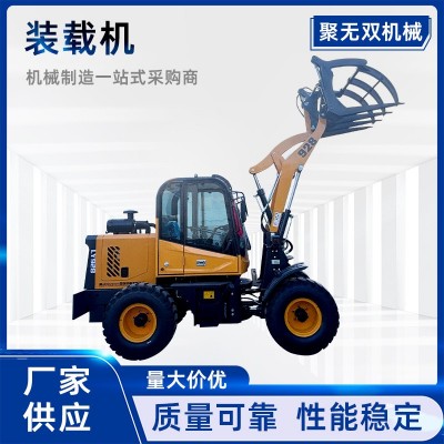 裝載機(jī)小鏟車工地農(nóng)用裝卸柴油裝載機(jī)前卸式四驅(qū)裝糧食鏟車矮腳虎
