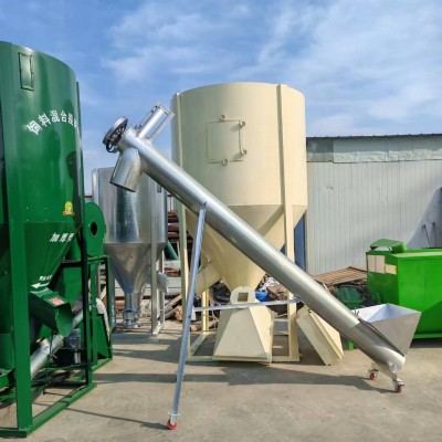 家用養(yǎng)殖立式飼料粉碎攪拌一體機玉米打料機攪拌罐無塵自吸粉碎機 1臺